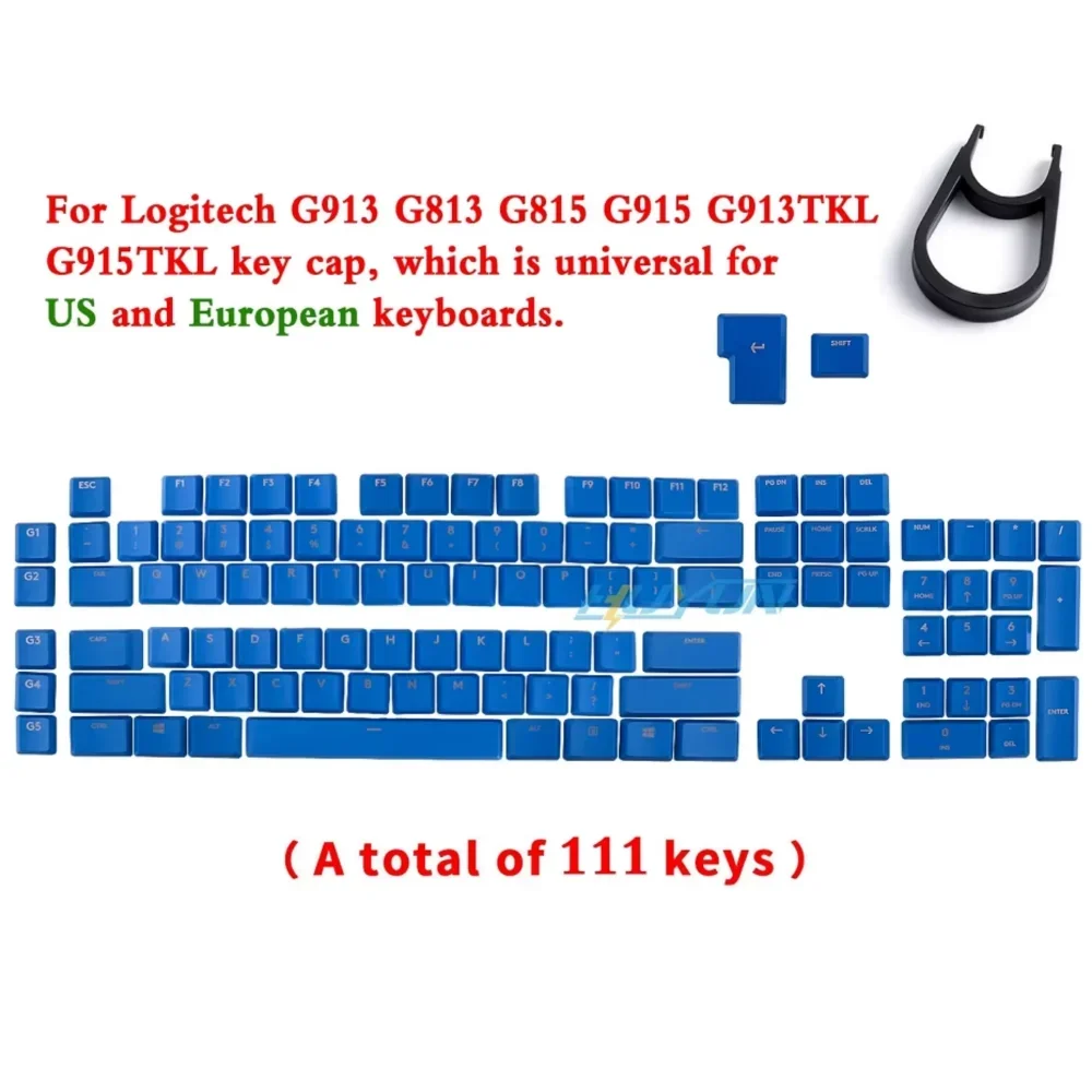 For Logitech G915\G913\G815\G813\TKL87 Gaming Mechanical Keyboard Keycaps Non-slip Textured Replacement Cap