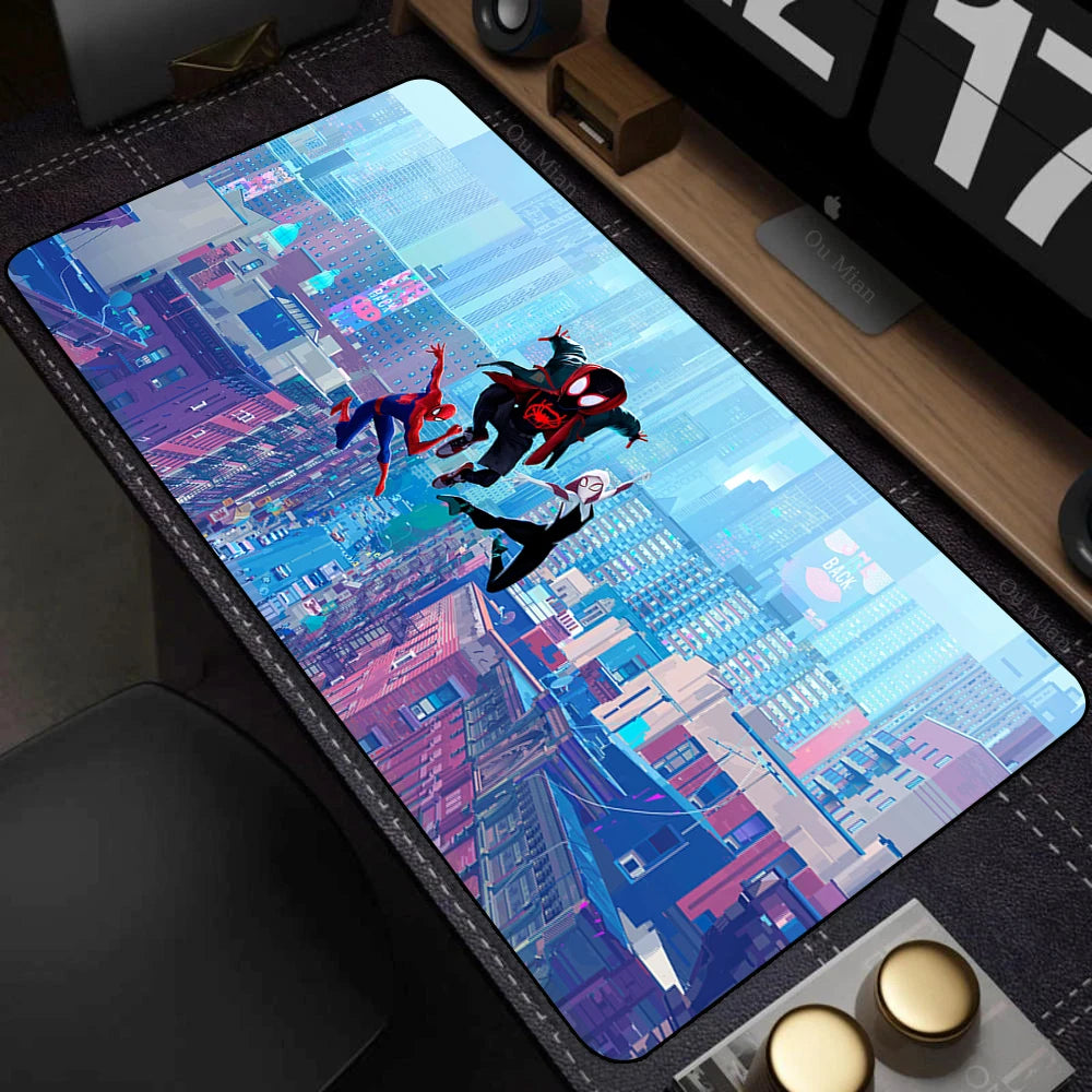 Spider-Man Mouse Pad Laptop HD Anime XXL Keyboard Pad Gamer Cabinet Mousepad PC Gaming Accessories Desk Mat Rubber Carpet