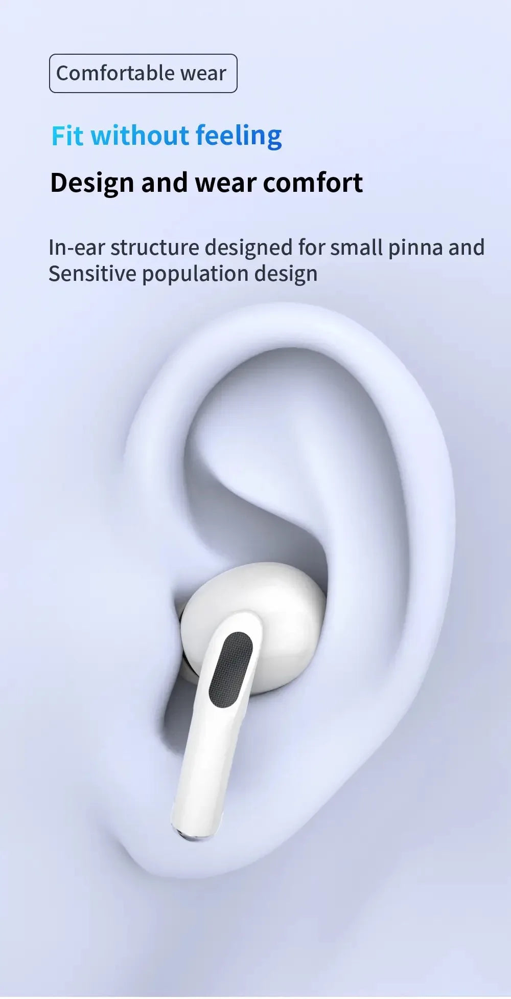 UEESFIT A5 TWS Bluetooth Earphones Hifi Sound Headphones Sport Headset True Wireless Earphones Noise Canceling Earbuds For Phone