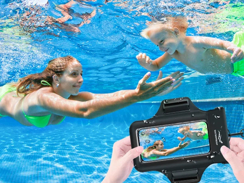 HAISSKY Armband Mobile Phone Waterproof Pouch For iPhone 17 16 15 14 13 12 Pro Max 15 Plus Swimming Surfing Diving Arm Phone Bag