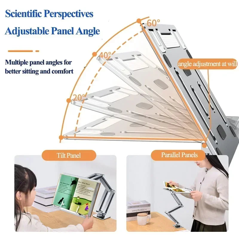 Eary Laptop Mount for Desk, Laptop Arm Mount with 360°Rotating for Notebook up to 17 inch, Adjustable Foldable Laptop Stand Holder - WinSupport Tech