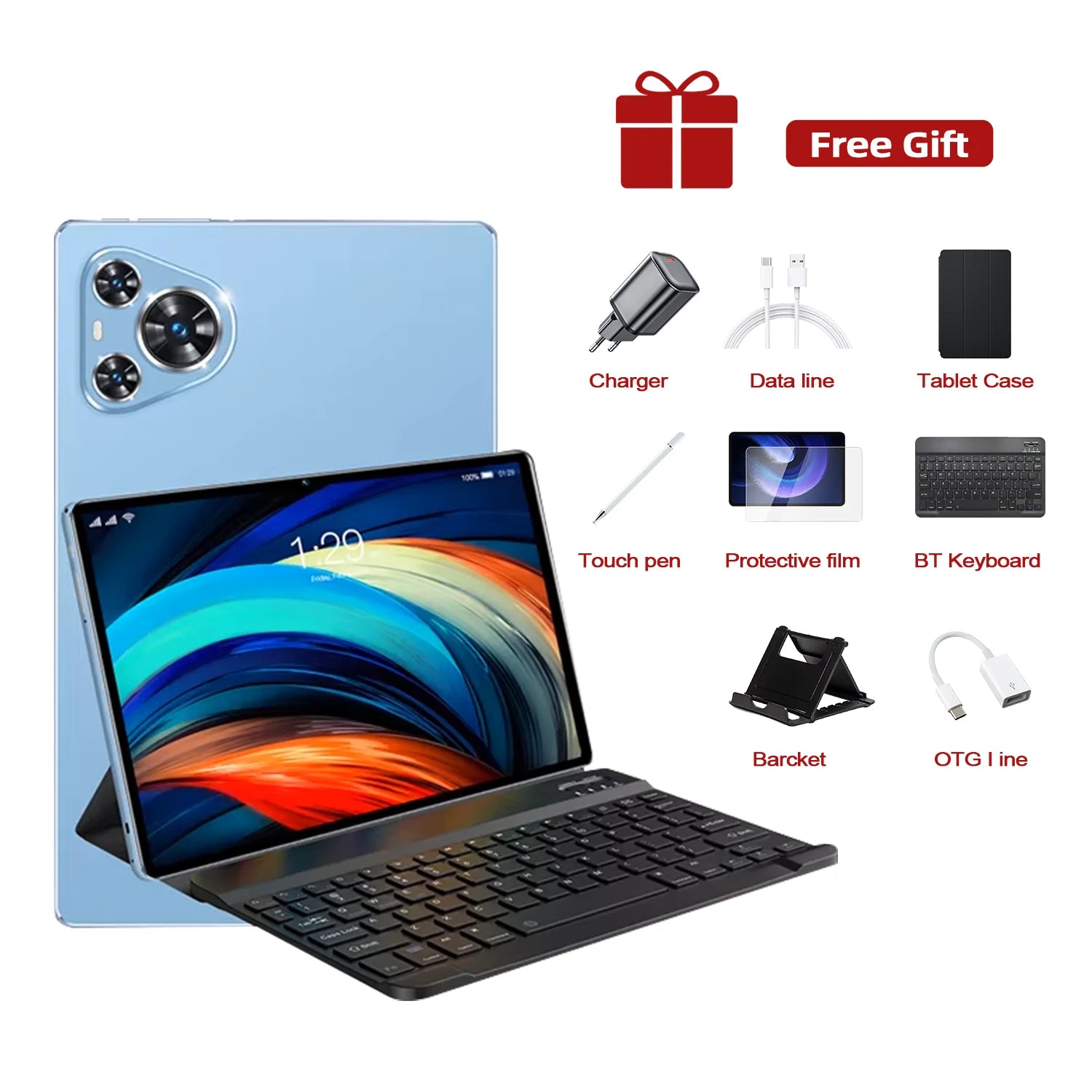 2026 5G Tablet Android 15 Brand New 11 inch 22GB RAM 2TB ROM MI Tablet Android 15 20000mAh 10Core WIFI Bluetooth Network Tablet