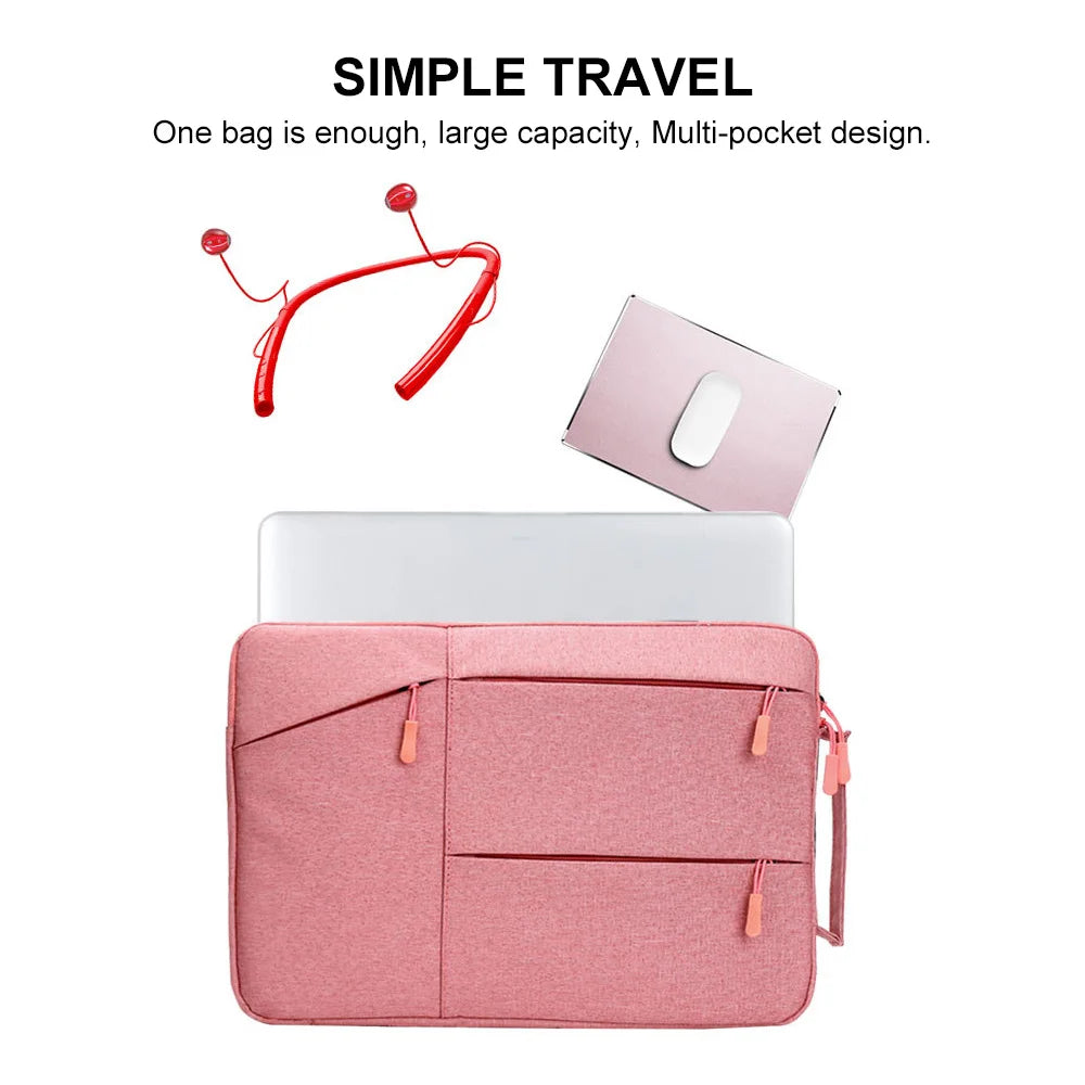 Waterproof Universal Laptops Bag Sleeve 12 13 14 15 15.4 15.6 16 inch Notebook For Macbook Computer Handbag Briefcase Travel Bag