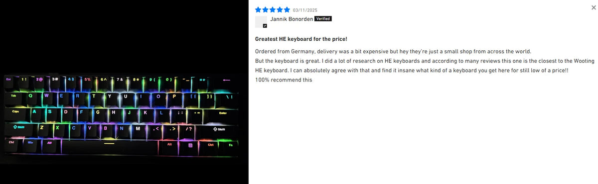 MCHOSE ACE68 Magnetic Keyboard Wired Mechanical ACE60 Pro for Gaming 0.01mm RapidTrigg 8000Hz SOCD/Rs 0.125ms 128K Sampling Rate