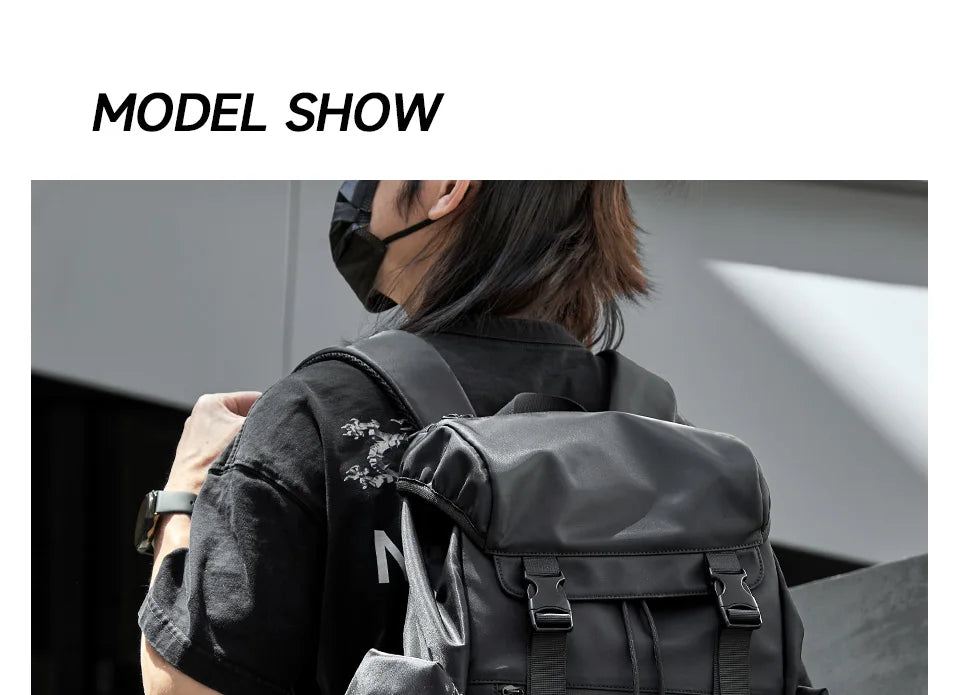 Large Capacity Laptop Backpack Travel Business Men Backpack  Oxford Waterproof With Anti-Theft Zipper Bag Fit Explorer Hiking