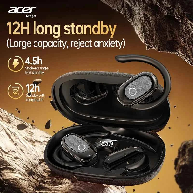 [Official Acer Product] Ohr553 Wireless Bluetooth Earphones with Earhook Design, Ows Design, Hd Calls, Comfortable Wear, Suitable for Sports and Running, Compatible with Mobile Phones, Tablets, and Laptops