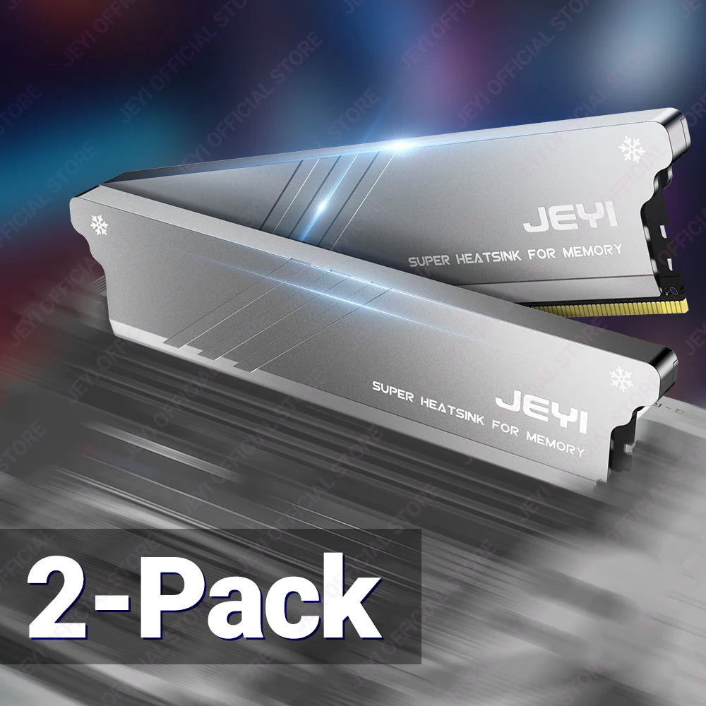JEYI DIY Memory RAM Heatsink With Thermal Pads, Desktop RAM Cooler DDR Radiation Dissipate for PC DDR2/DDR3/DDR4/DDR5