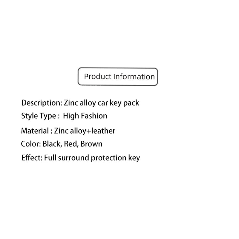 Car Zinc Alloy Leather Key Case Cover Chain For Lexus NX ES UX US RC LX IS 250h RX 350h LS 450h 260h 300h UX200 LM350H LM500H