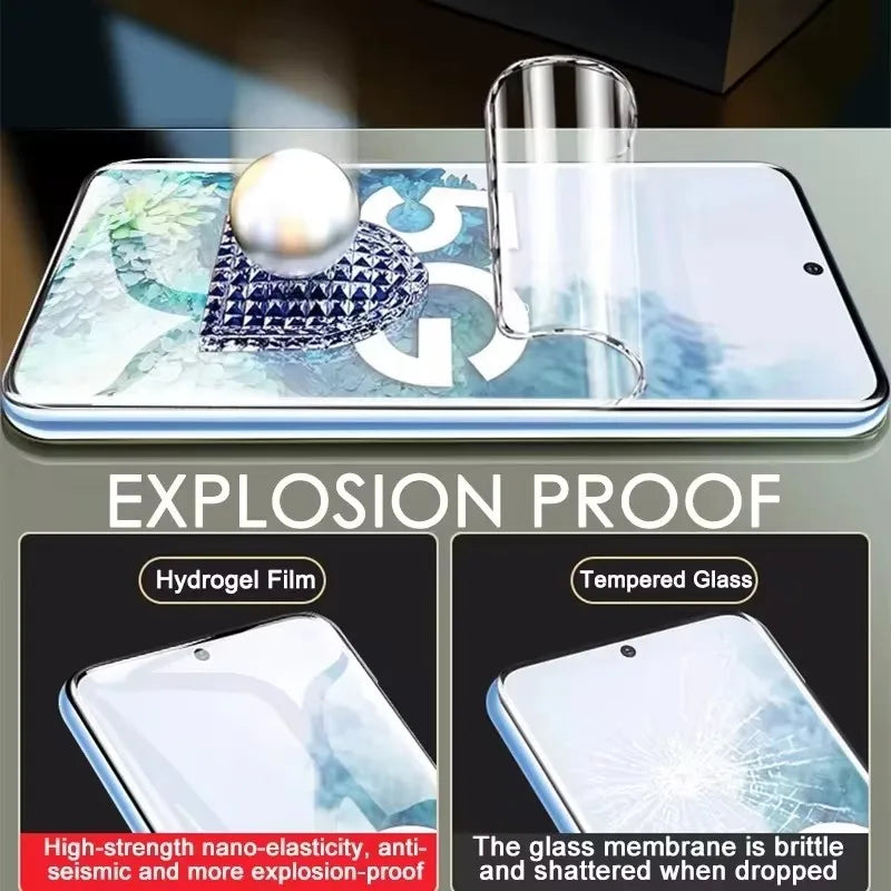 5Pcs Hydrogel Film for Samsung Galaxy S21 S22 S20 S23 S24 Ultra S10 S9 S8 Plus FE Screen Protector for Samsung Note 20 10 9 Plus