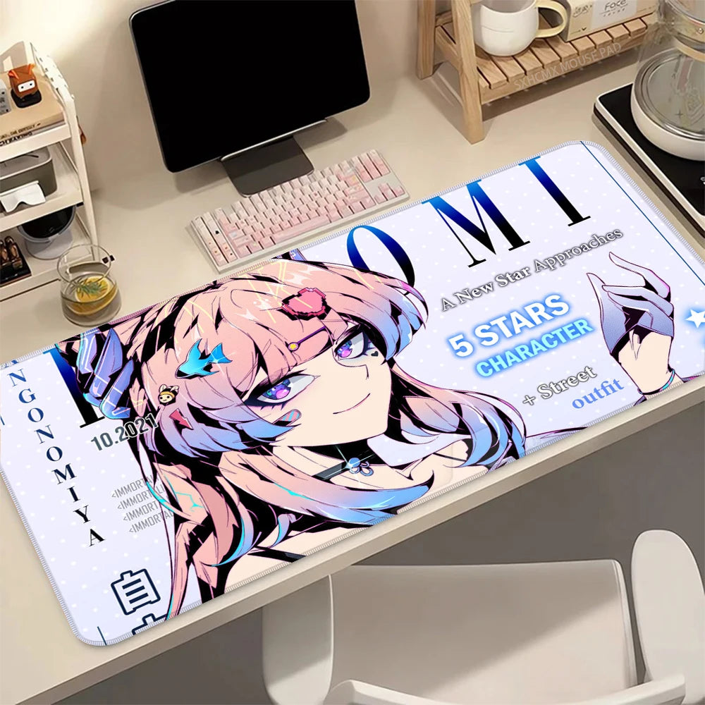 Mouse Pad Office Gaming Laptop Desk HD Mat Anime Cute Girl Mousepad PC Kawaii Gamer Mouse Mat Computer Accessories Keyboard Pad
