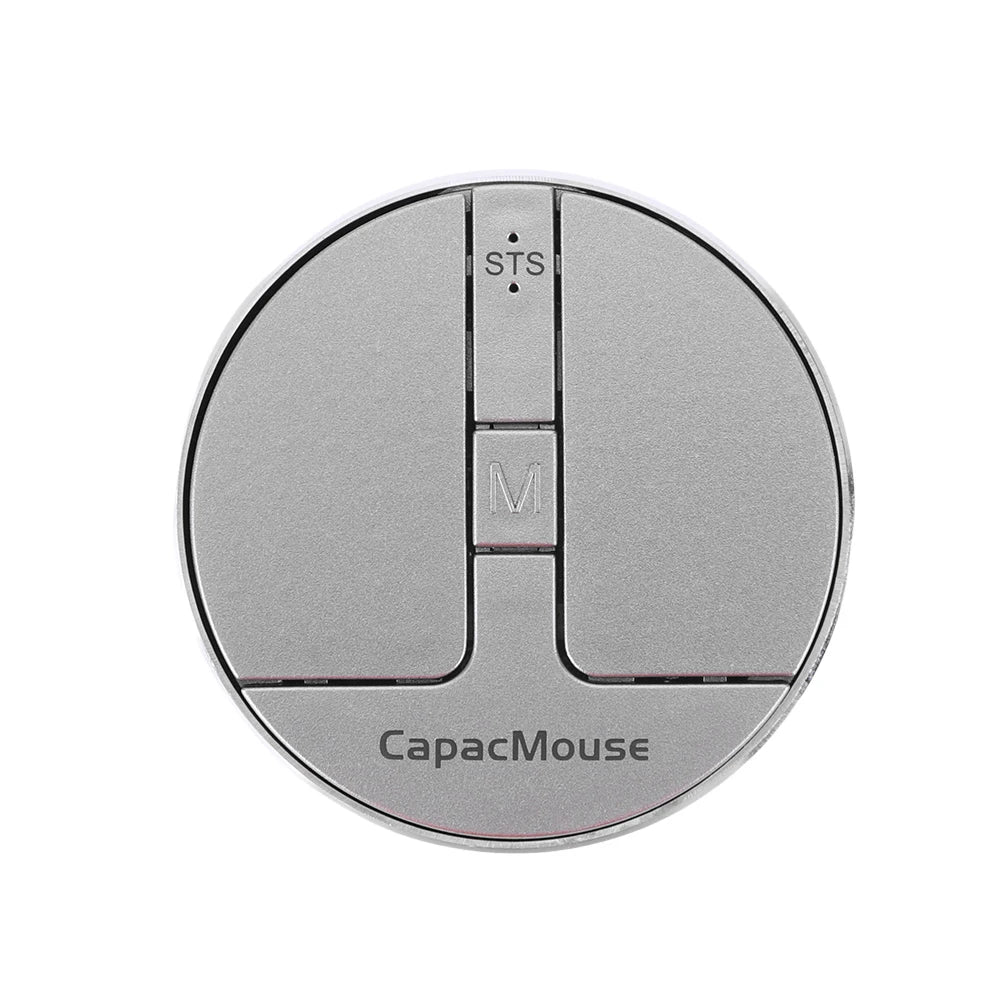 Portable Silent Mouse 3 Mode BT 5.2/2.4G/USB Mini Capacitive Mouse 3 Adjustable DPI Rechargeable with USB Receiver for Laptop PC