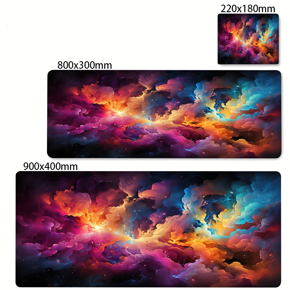 Space Earth Starry Sky Mouse Pad Gamer Pc Gaming Accessories Rubber Mat XXL Space Deskmat Keyboard Cabinet Mause Laptops Mats