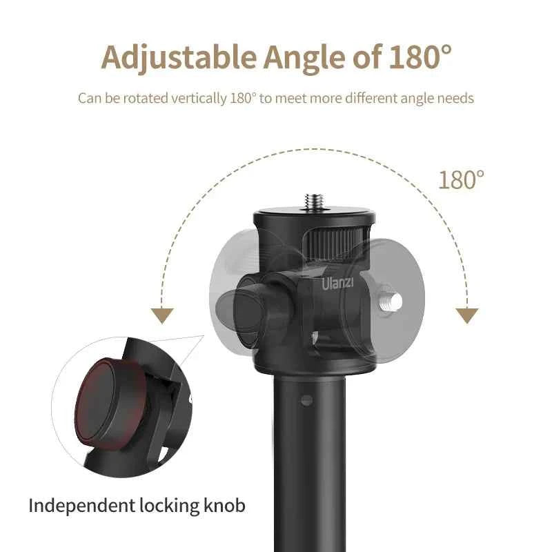 Ulanzi MT-79 Light Stand Protable Tripod Stand for Phone Clip Action Camera Handheld Cob Light Aluminum Alloy 2M Light Stand