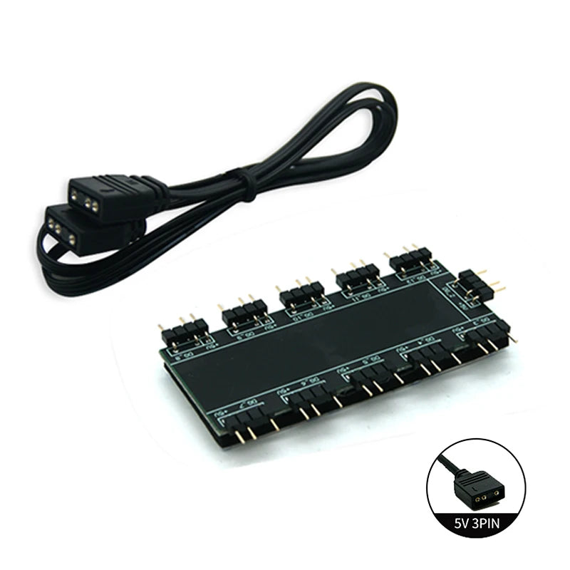 SYNC Motherboard Cable RGB Splitter 12V 4Pin 5V 3Pin Header Addressable RGB Hub Transfer Extension Cable For ASUS GIGABYTE MSI