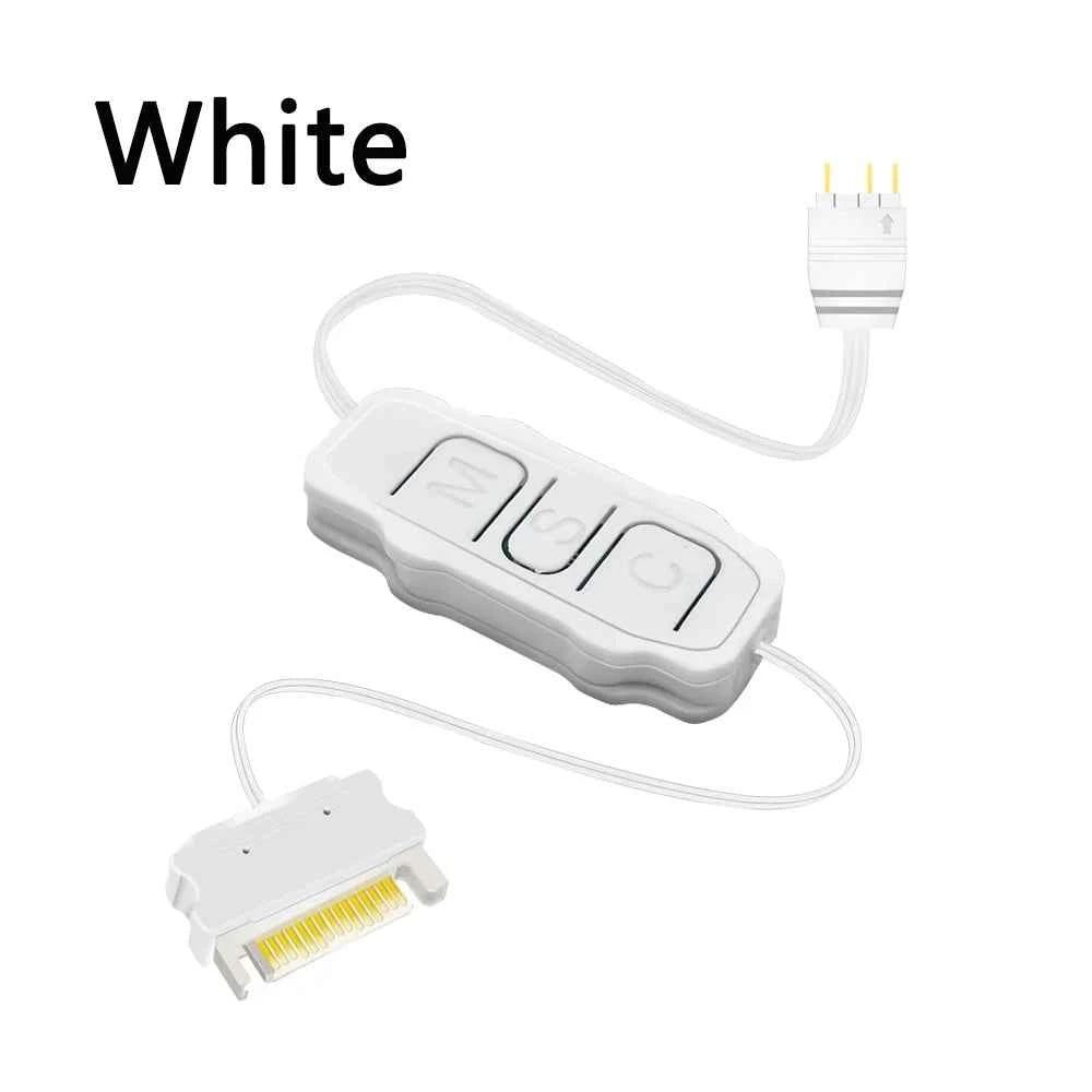 5V 3PIN ARGB Controller SATA Interface Extension Cable Adapter for PC Fans & Light Strips (Model: AX007)