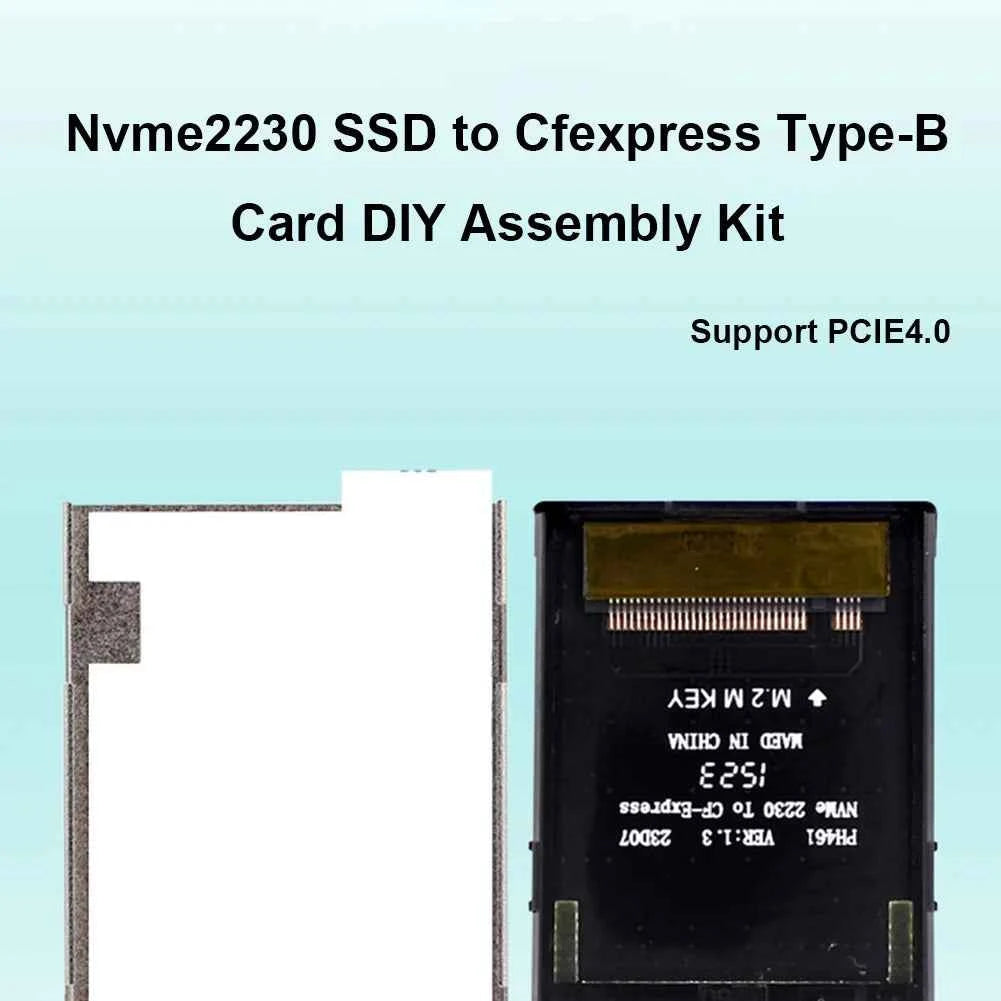 CF-Express Type-B to M.2 NVMe 2230 M-Key SSD Adapter PCIe 4.0 Expansion Memory CFexpress Card For Camera Photography Studio