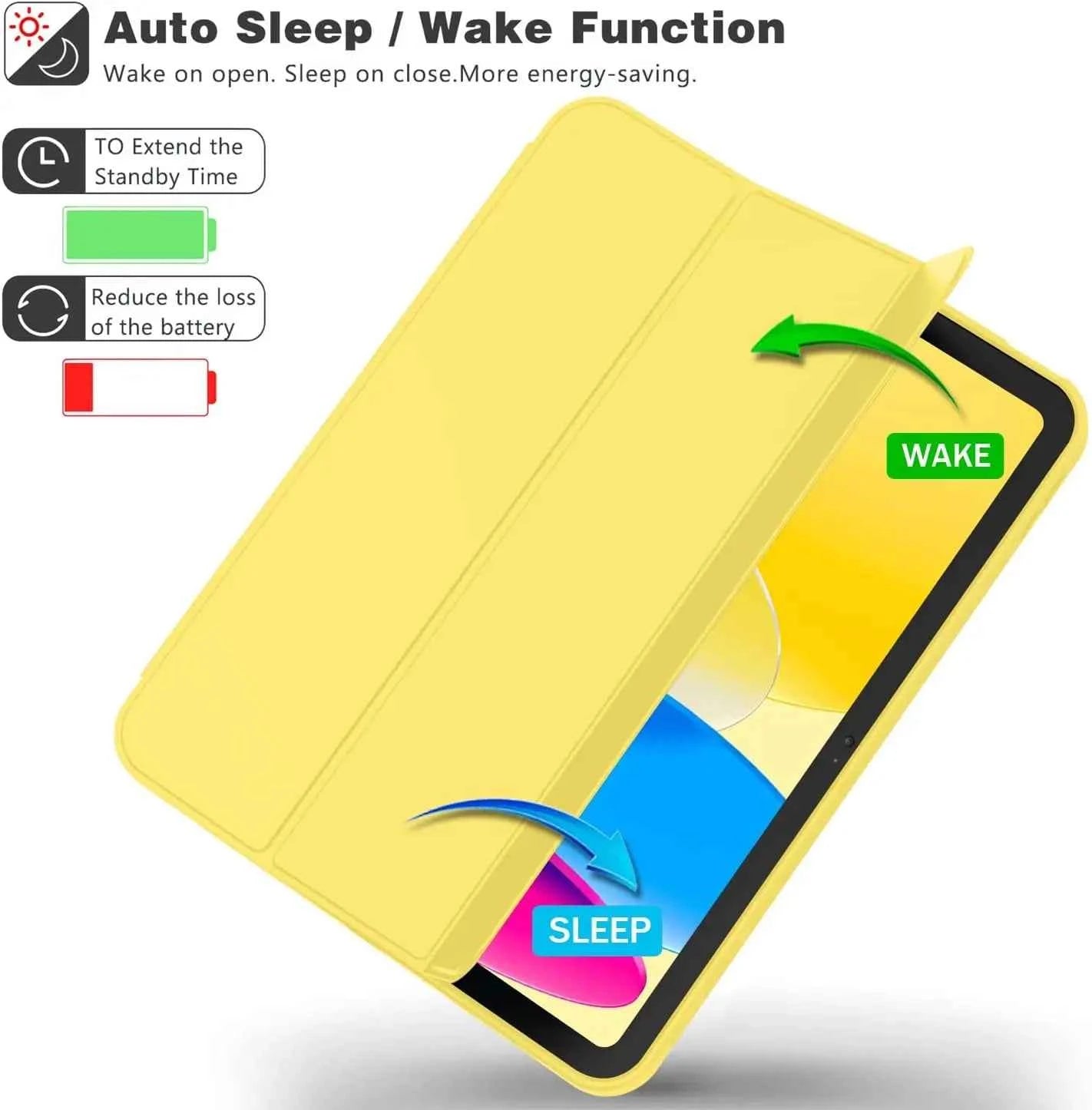 Case for iPad 10th Gen 2022/(A16) 11th Gen 2025, Trifold Stand Smart Cover for iPad 10.9/11 inch,Soft TPU Back, Auto Wake/Sleep