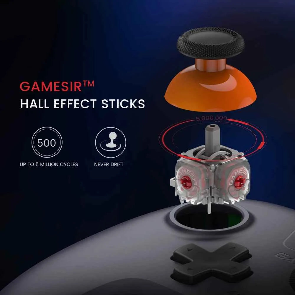 GameSir Nova Lite Wireless Bluetooth Switch Controller Hall Effect Joystick for Nintendo Switch iPhone Android Phone Gamepad