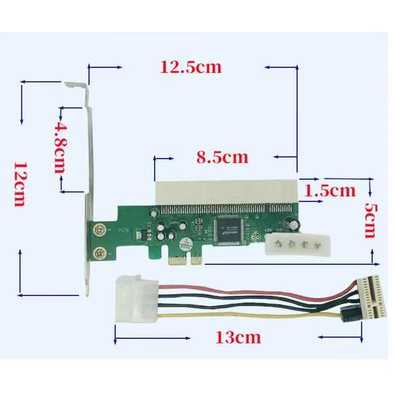 PCI-Express X1/X4/X8/X16 to PCI Coverter PCIE Extend Card Video Capture Audio Card Adapter