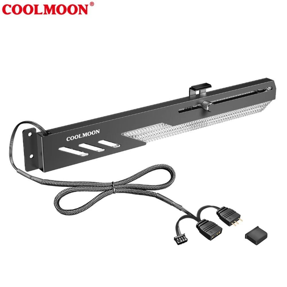 Customized Video Card Stand GT8 Horizontal Graphics Card Bracket 5V 3Pin ARGB GPU VGA Holder Desktop PC Case DIY Accessories
