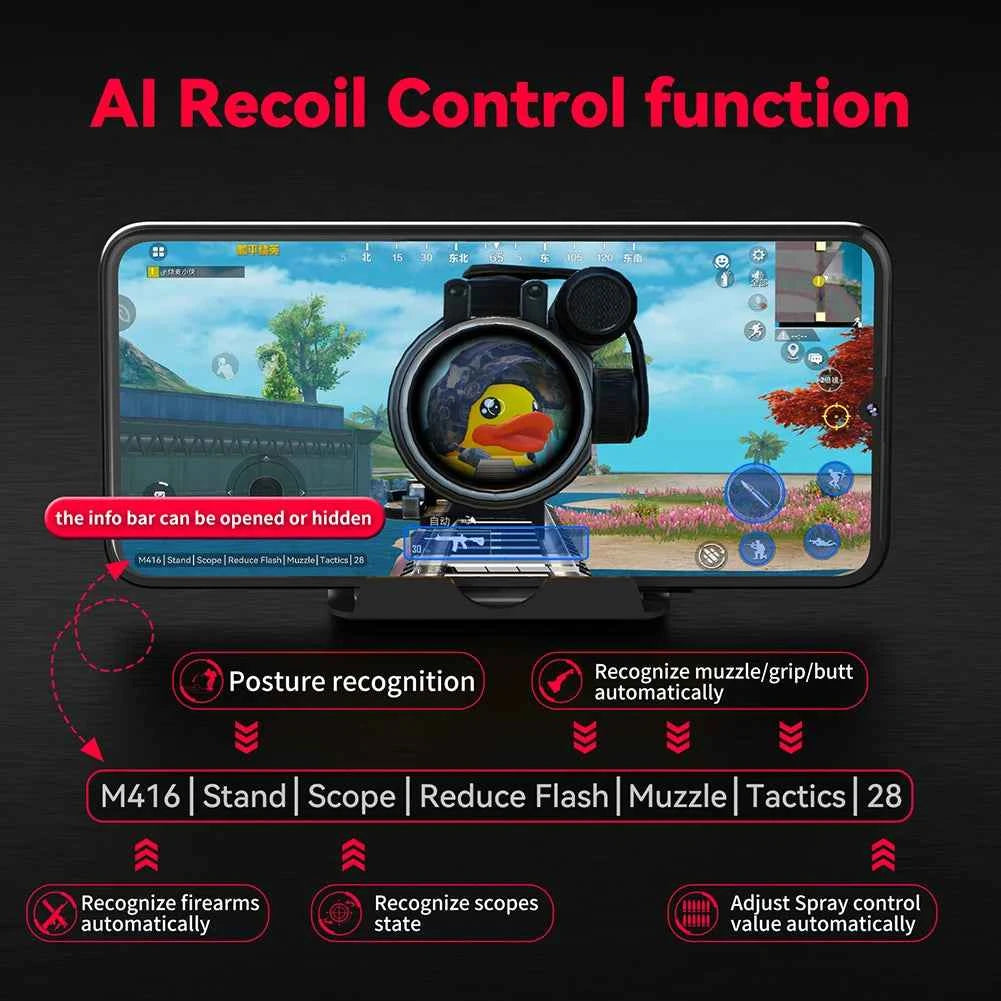 5 in 1 Mobile Game Converter Keyboard Mouse Gaming Set for PUBG Wired RGB Backlit Keyboard with Wrist Rest for Gamer Accessories