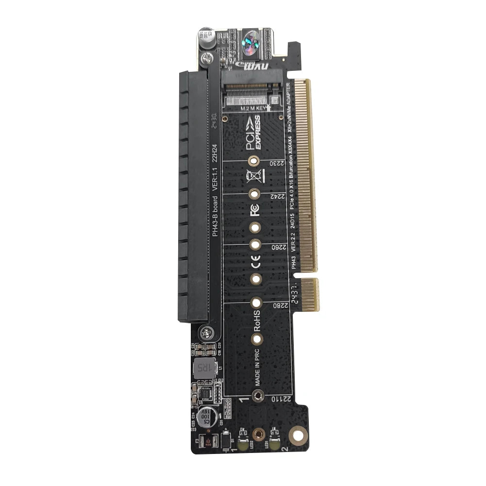 PCIe X16 to X8+X4+X4 Split Expansion Adapter Card
