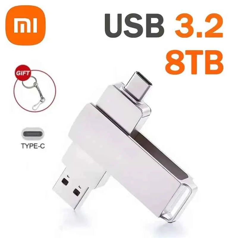 Xiaomi USB 3.2 16TB USB Flash Drive Memory Type-C 2-In-1 8TB 4TB OTG Pendrive 2TB High Speed Flash Disk 1TB For PC Laptop