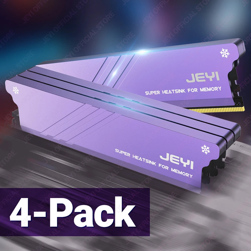 JEYI DIY Memory RAM Heatsink With Thermal Pads, Desktop RAM Cooler DDR Radiation Dissipate for PC DDR2/DDR3/DDR4/DDR5
