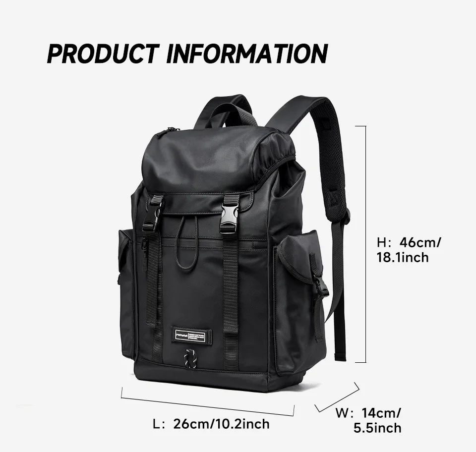 Large Capacity Laptop Backpack Travel Business Men Backpack  Oxford Waterproof With Anti-Theft Zipper Bag Fit Explorer Hiking
