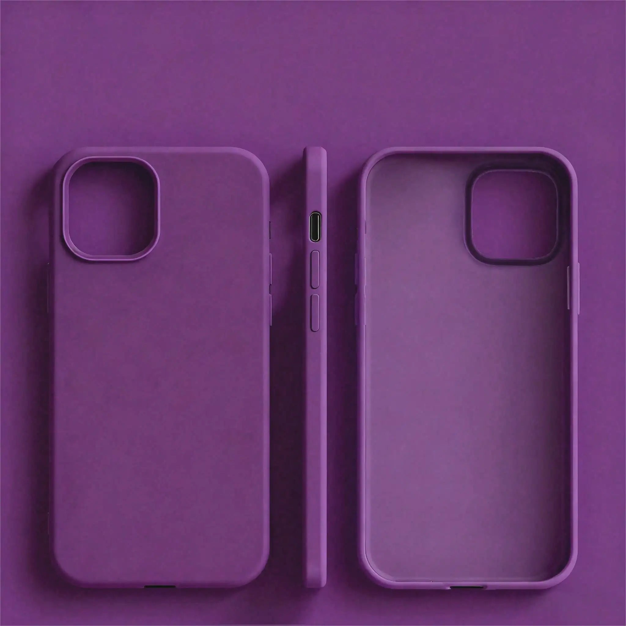 Solid Color Silicone TPU Shockproof Basic Liquid Silicone Phone Case Genuine Cream Yellow TPU Prevents Yellowing Soft-Level Prot