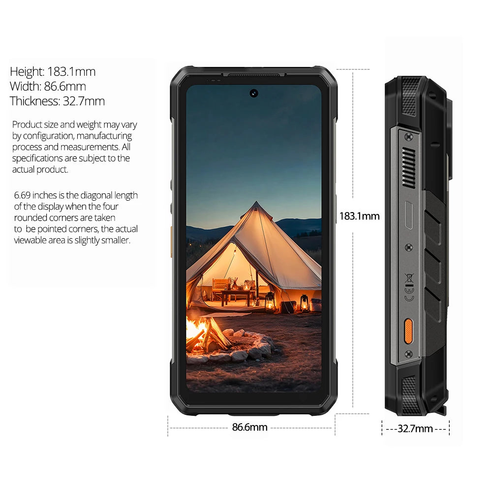 Ulefone Armor 34 Pro Plus 5G AI Rugged Phone  6.95
