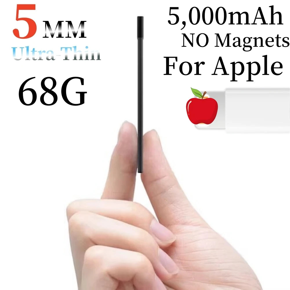 CHXDEV Ultra-Thin Magnetic Power Bank Ultra-Slim 8000mAh Charger , Mini Power Banks For Card Holder Wallet, For IPhone XIAOMI