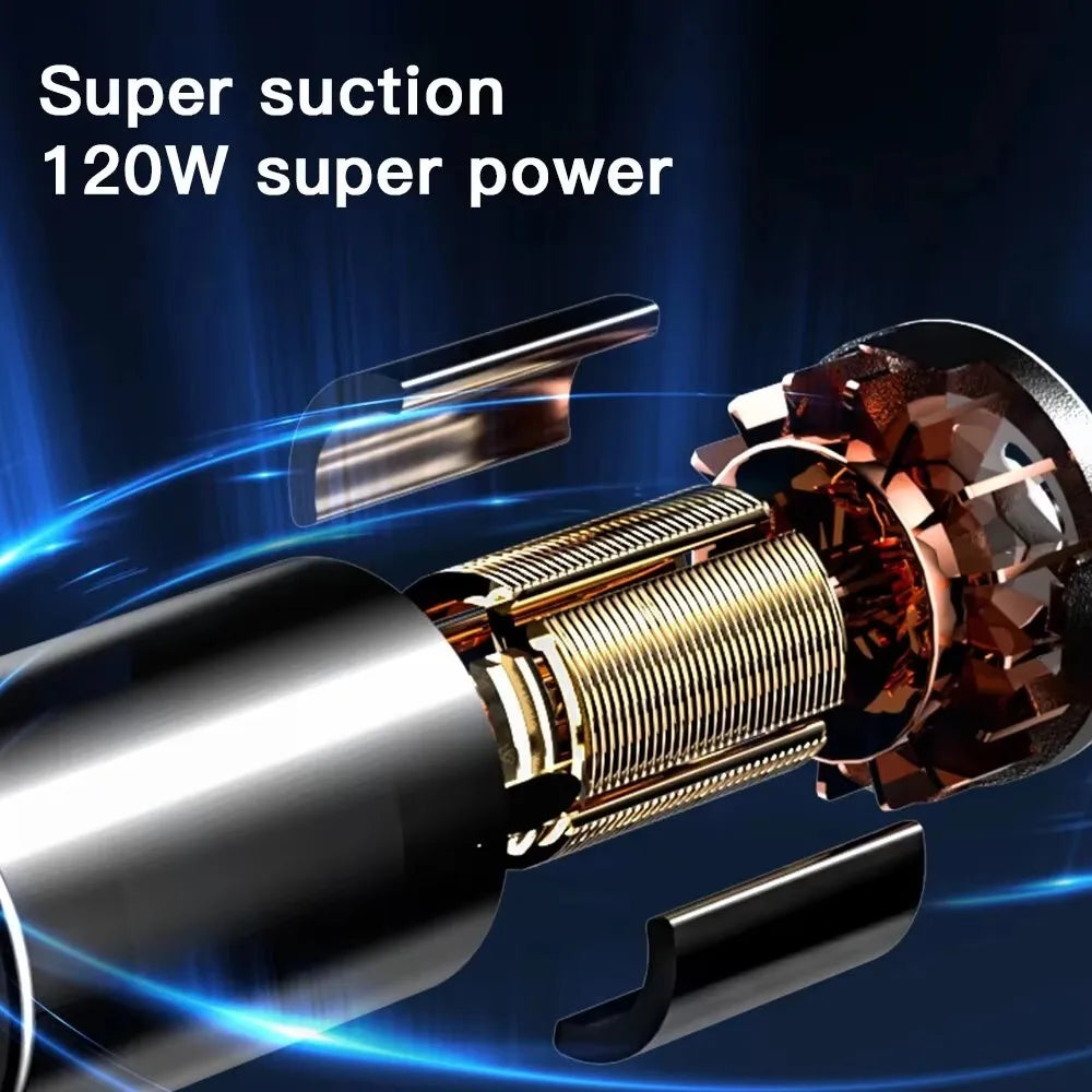 New Design Car Vacuum Cleaner 10000PA Strong Suction Wireless Portable Vacuum Cleaner For Car Home Desktop Keyboard Cleaning