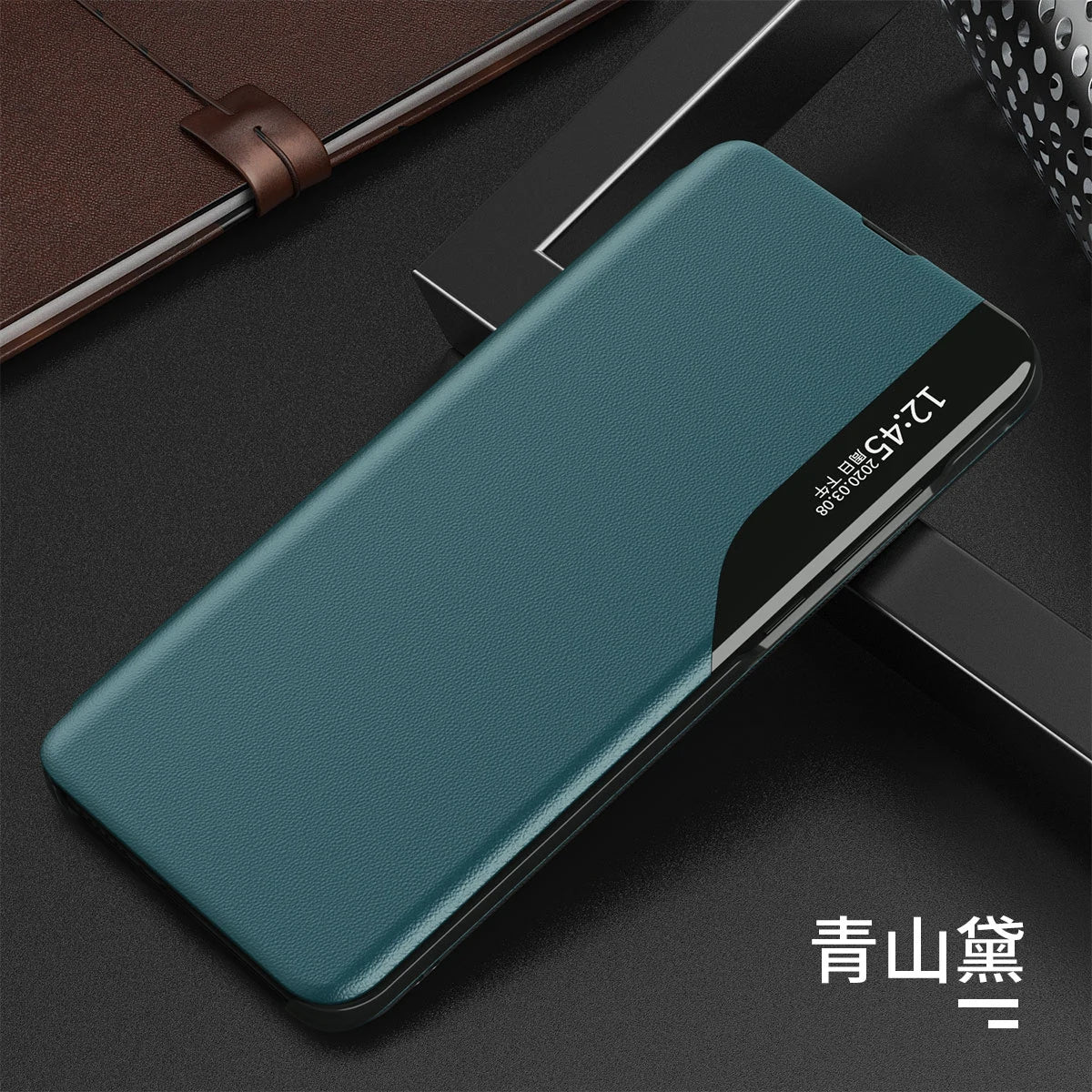 Smart View Window Leather Flip Phone Case with Kickstand For Samsung S26 Ultra S25 Edge S24 S23 S21 S20 FE S22 Plus + Note 20
