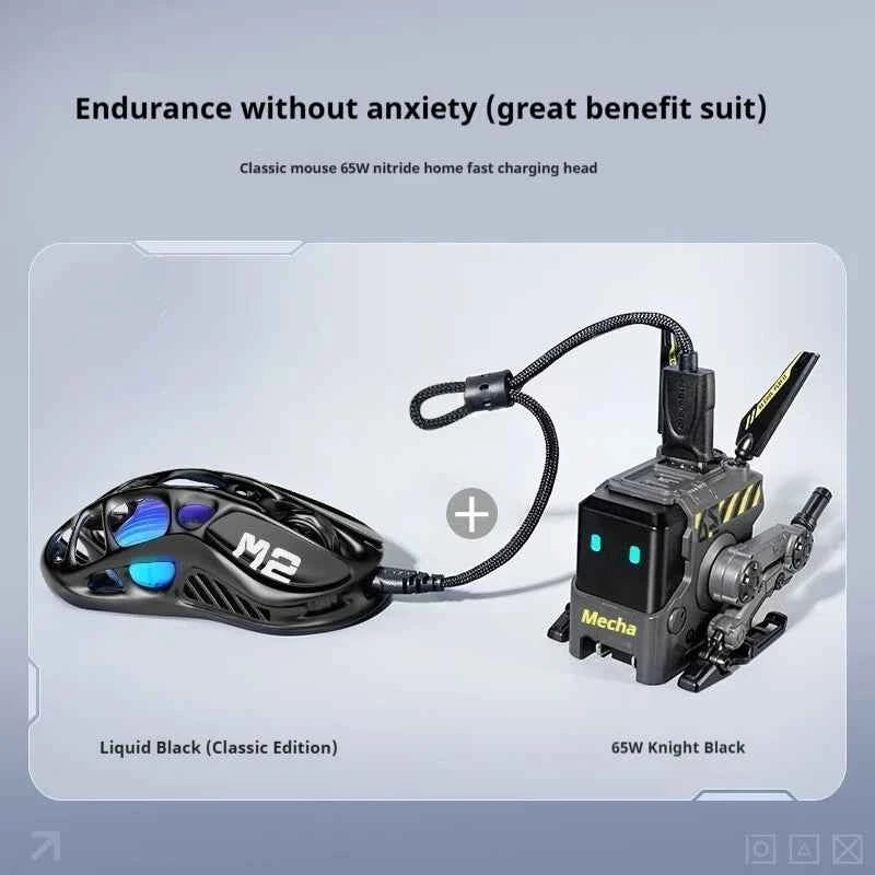 GravaStar M1 M2 Wireless Magnesium Alloy Gaming mouse PAW3395 4K 26000DPI bluetooth 2.4G wired Hollow design Gamer Mouse Gifts