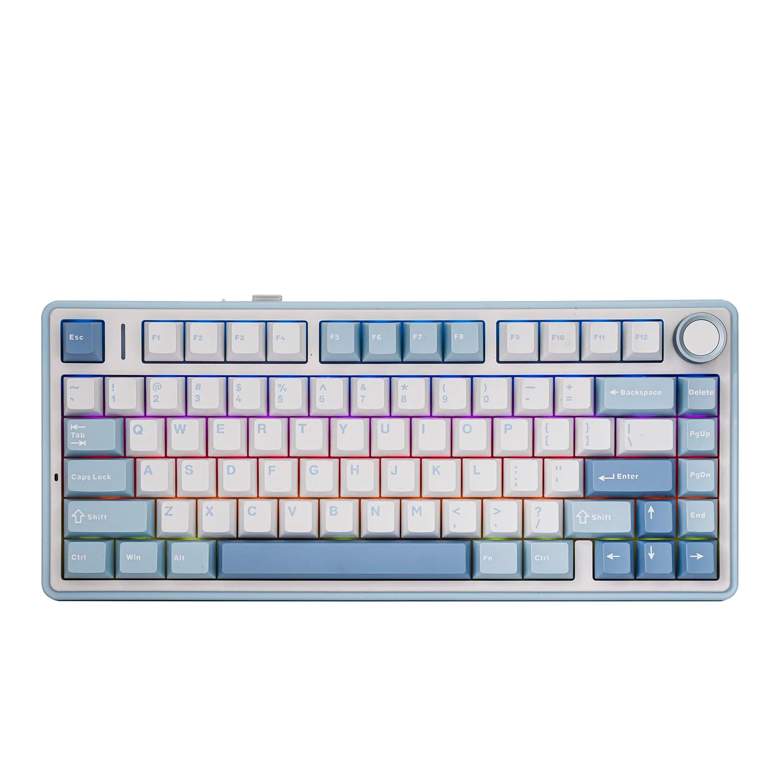 EPOMAKER x AULA F75 75% ANSI Layout Hot-Swap Wired/Bluetooth/2.4GHz Wireless Mechanical Keyboard With Multimedia Control Knob