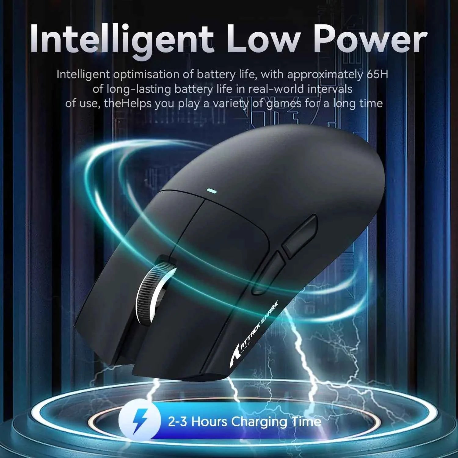 MAMBASNAKE x ATTACK SHARK X11 Gaming Mouse with Magnetic Charging Dock, PixArt PAW3311 Gaming Sensor
