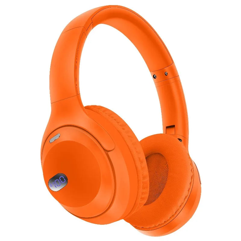 BT5.3 Wireless Headphones with LED Display: Long Battery Life & Multi - Mode Compatibility