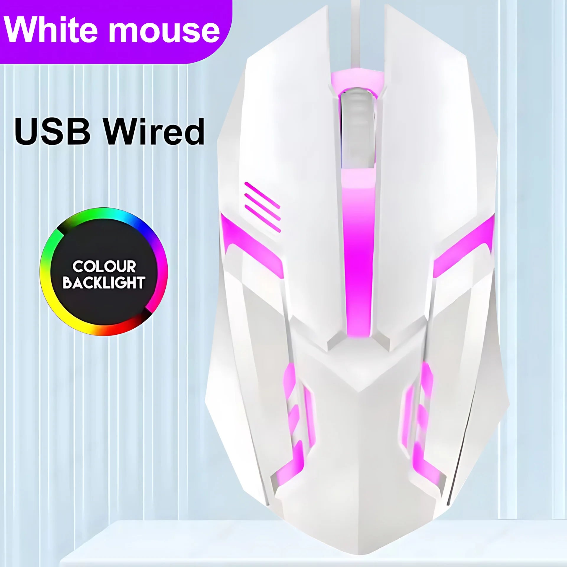Newly Launched HOT Game Office Universal Light Wired Keyboard And Mouse Set Mechanical Feel Floating High Key Cap Game Mouse Set