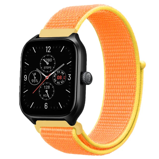 Nylon Loop Band For Amazfit GTS 4/3/3pro/2e/GTS 2 Mini/GTR 4 47mm/GTR 2/Stratos 2 3 Strap For Amazfit Bip 3 Pro Correa