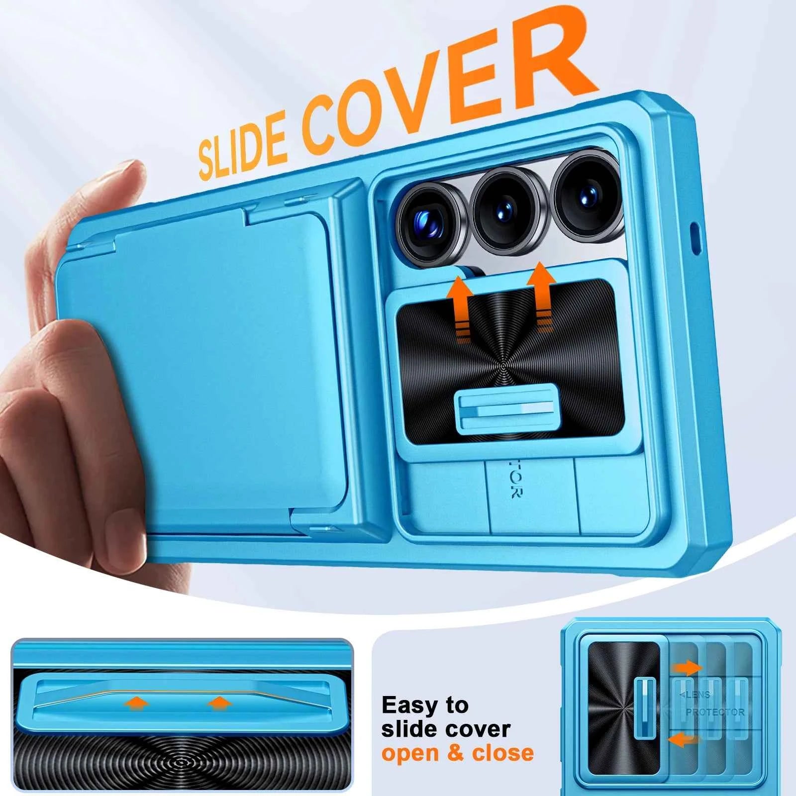 Samsung Galaxy S25 Ultra Case Wallet - Full Body Protective with Card Holder (4 Cards) Camera Cover & Kickstand for Women & Men