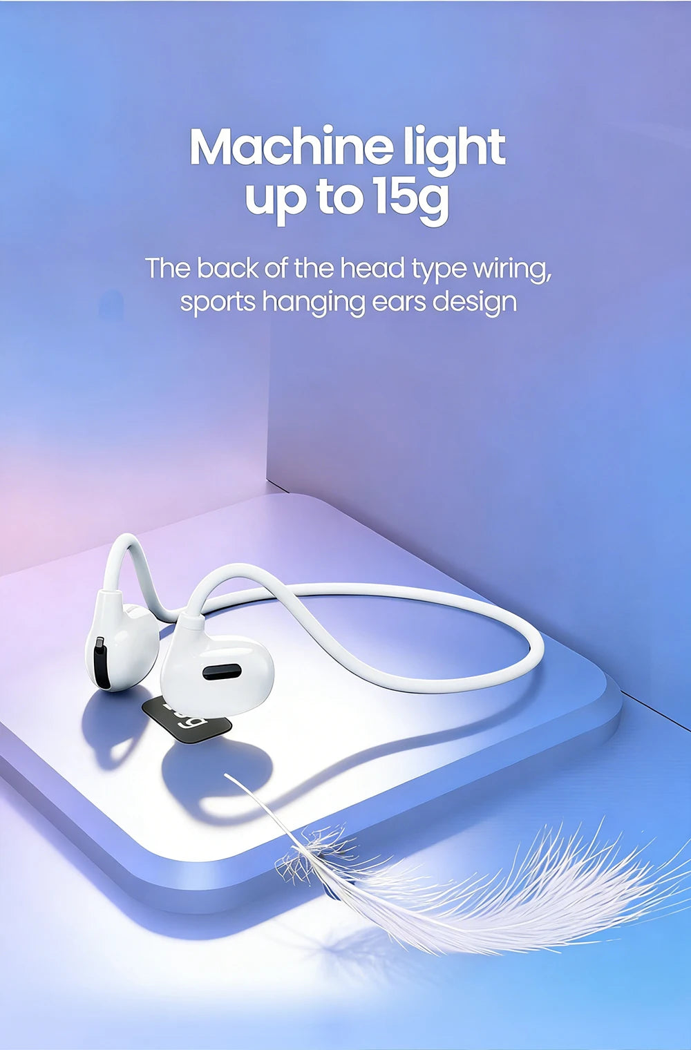 Olaf Sport Bluetooth 5.3 Headphone Wireless Open Air Conduction Earphones Hifi Stereo Sound Sport Gaming Headset  For Phone