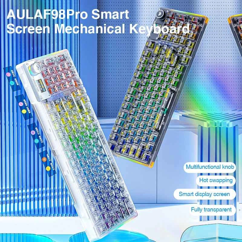 AULA F98PRO (Transparent) Wireless Mechanical Keyboard