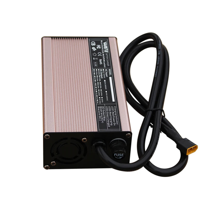 14.6V 25A Lifepo4 Charger 4S 12VCharger For Lithium iron Phosphate Battery Pack Smart Aluminum case