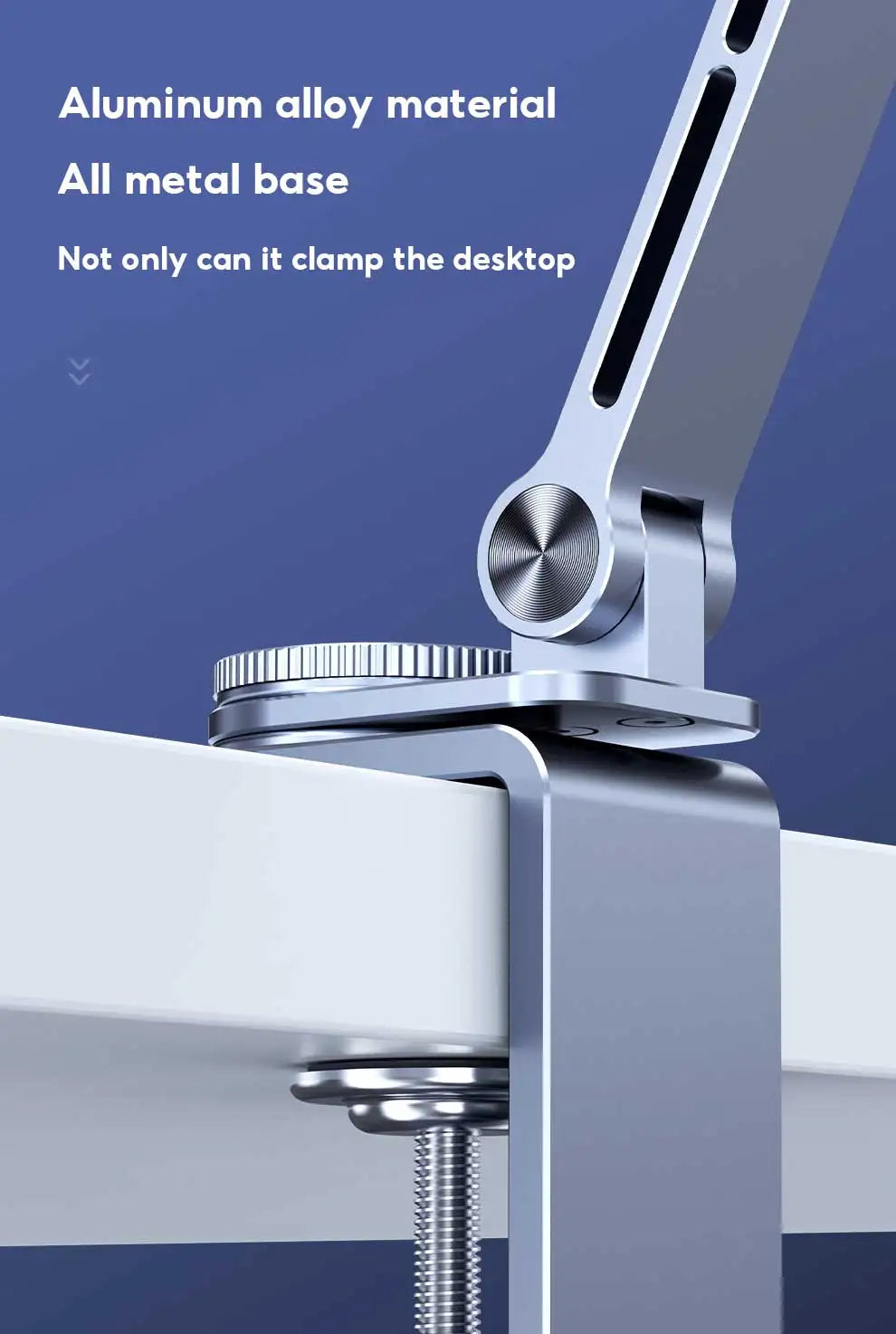 MoZhao Tablet Stand Desktop Support Stand Phone Holder 360° Rotating Folding Aluminum Alloy Office Fixing Magnetic Bracket
