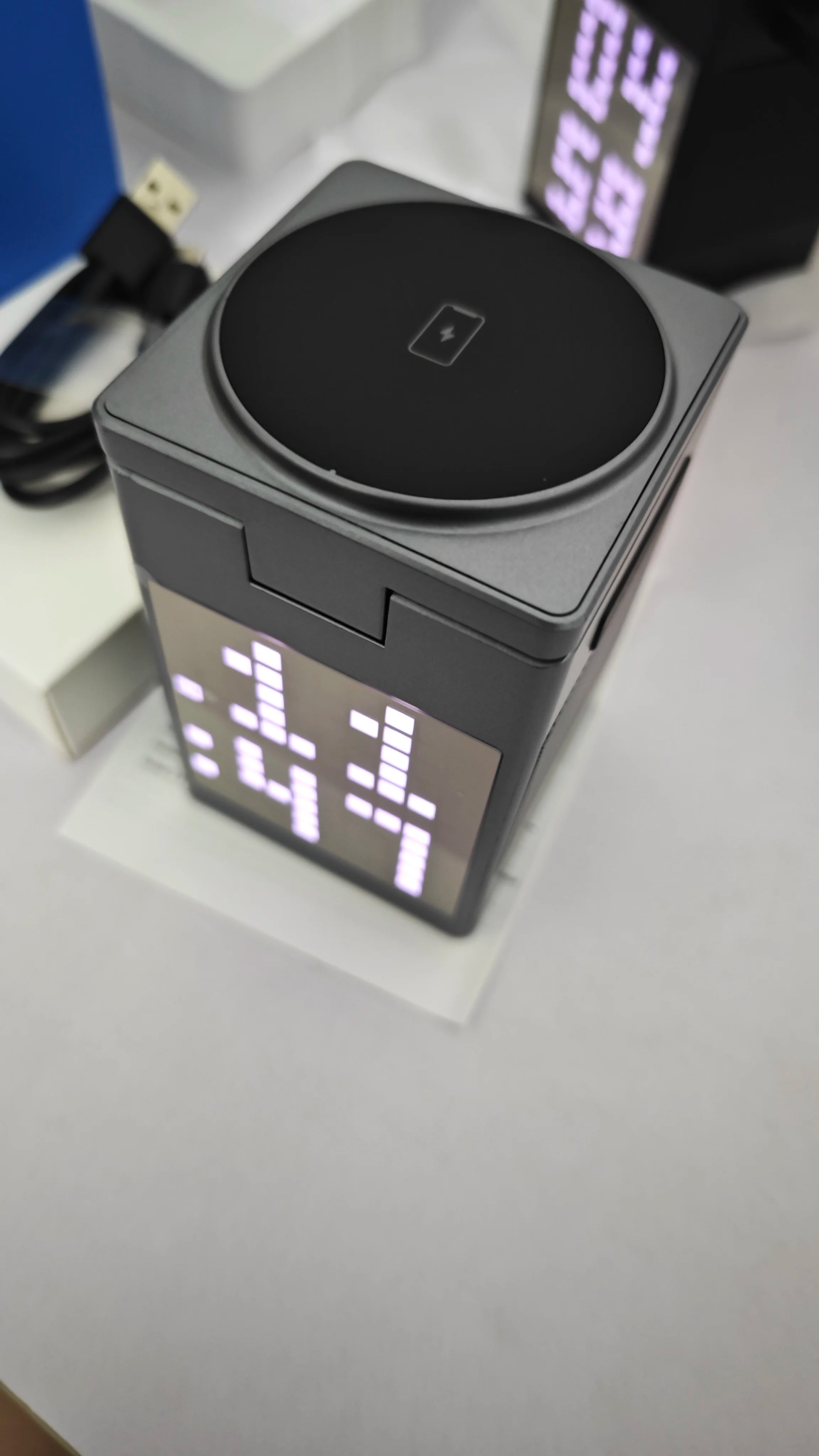 Qi2 3 in 1 Wireless Charger With Bluetooth Speaker For iPhone 17 16 15 14 13 12 Fast Charging Station For Apple Watch 10 9 8 7 6
