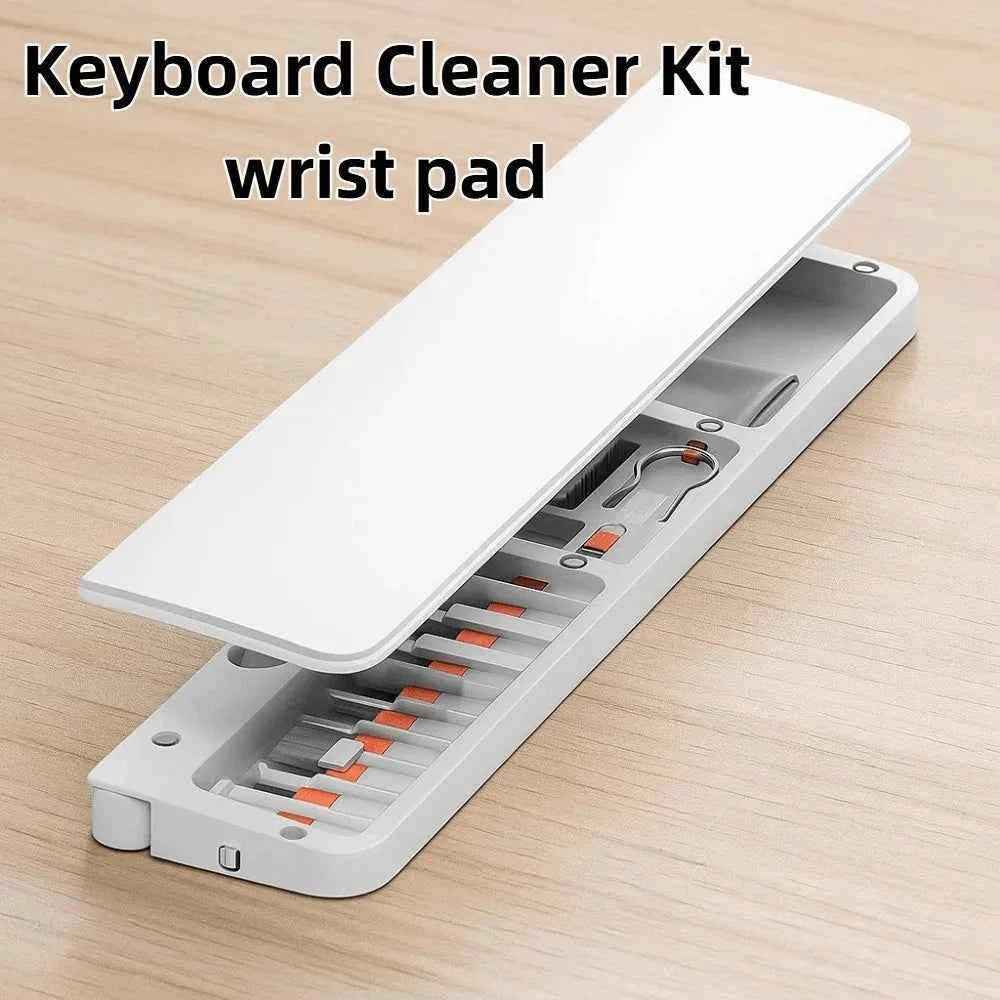 Wrist Pad Computer Cleaning Tools 22 in 1 Soft Foam Keyboard Cleaner Kit Built-in Storage Duster Earphone Clean Brush Set Typing