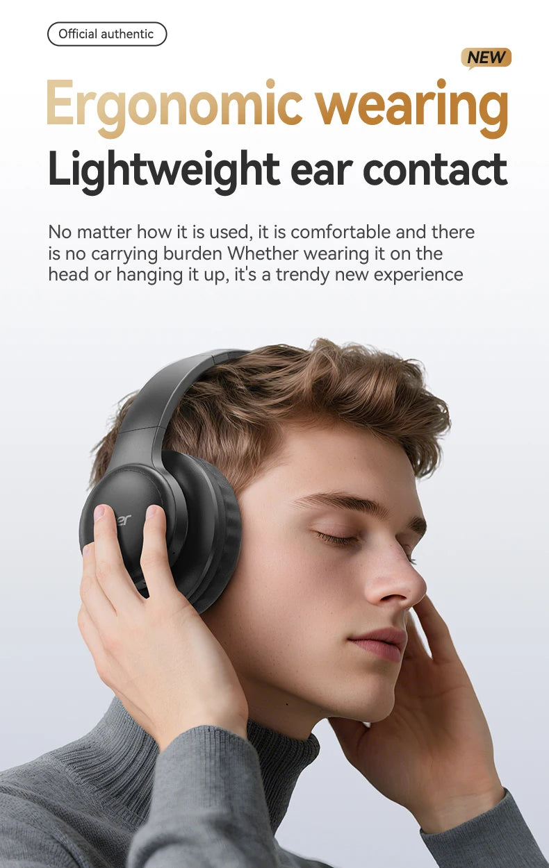 Acer Ohr559 Wireless Bluetooth Headset with High-Fidelity Stereo Bass Sound, Noise Reduction for Calls, Music, and Gaming, No Delay, Long Battery Life, Full-Ear Coverage, Comfortable Fit, with Microphone