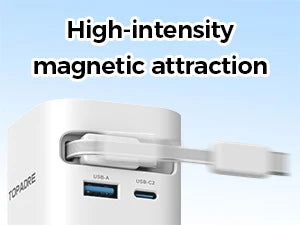 TOPADRE Retractable 65W For Apple Watch wireless Charger, Rapid Charging for Macbook,for iPhone, iPad smartphone, Foldable