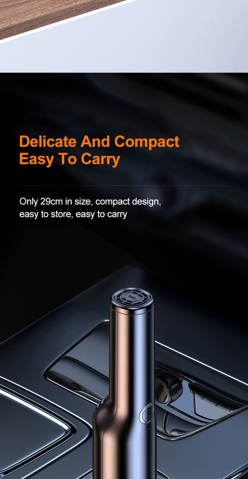 New Design Car Vacuum Cleaner 10000PA Strong Suction Wireless Portable Vacuum Cleaner For Car Home Desktop Keyboard Cleaning
